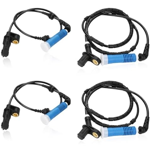 Jovbex 4 PCS ABS Wheel Speed Sensors Compatible with BMW 325Ci 330Ci 2001-2006, 320i 325i 330i 2001-2005, 323i 323C 328i 328Ci 2000-2000, M3 2002-2006, Z4 2003-2008 Replacement for 34526752681 Cover