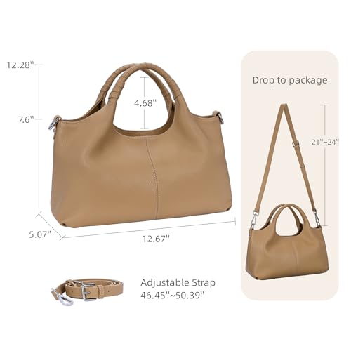Image of Iswee Leather Satchel Women Purse and Handbag Crossbody Shoulder Bag Hobo