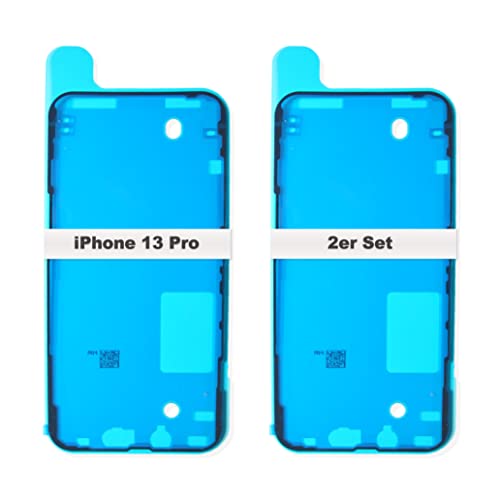 IS-TECK 2er Set Ersatz iPhone 13 Pro Kleber Für Display und Gehäuse Rahmen Dichtung Sticker LCD Wasserdichtung Folie