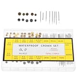 SUPVOX Kit de Reparación de Relojes con Vástagos y Tijas de Cobre, Caja Portátil para Accesorios de Reloj, Barras de Resorte Compatibles para Reparación Profesional y Mantenimiento