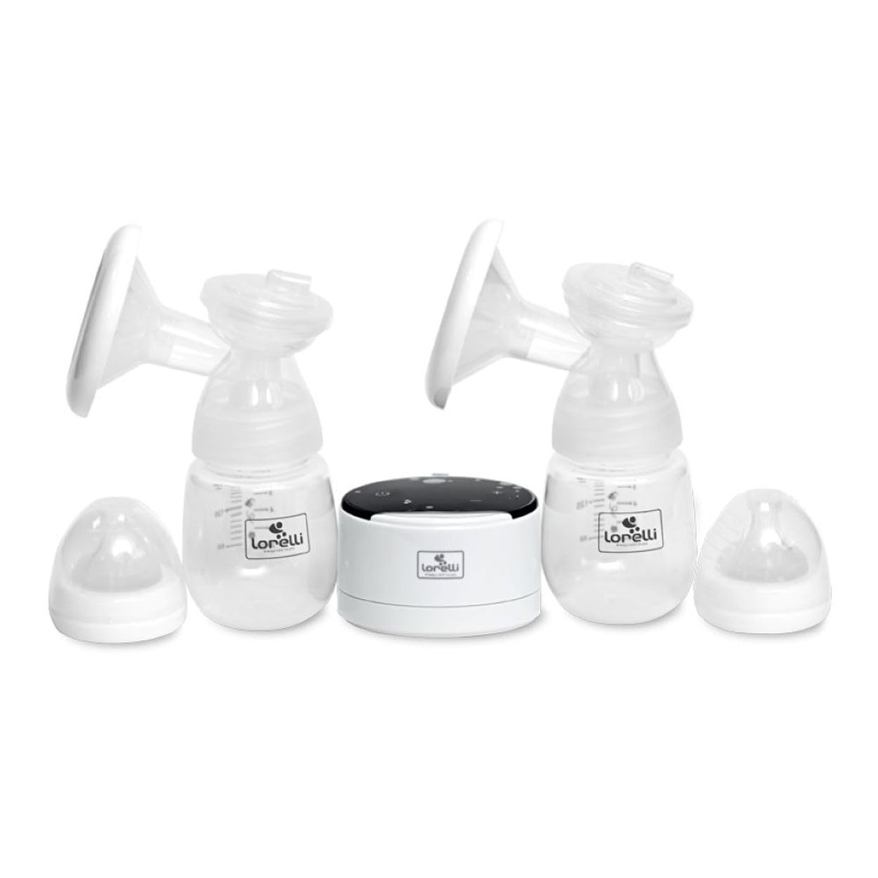 Lorelli Daily Comfort doppelte elektrische Milchpumpe, Ergonomisches Design, mit 3 Positionen, Weiß