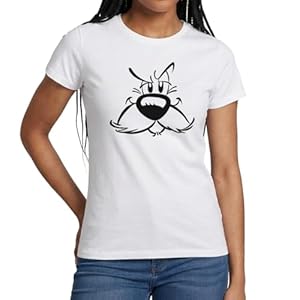 Spreadshirt Asterix & Obelix - Idefix Kostüm Karneval Frauen T-Shirt, XL, Weiß