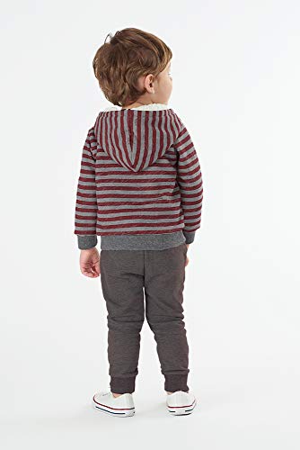 Conjunto Jaqueta Listras e Calça Moletom, Up Baby, Meninos, Azul, 2