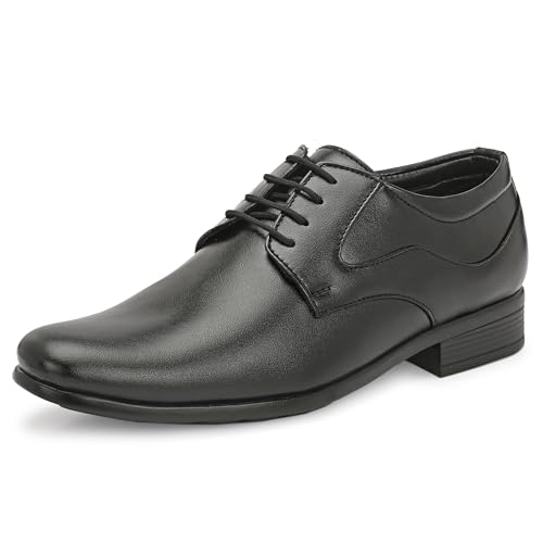 Image of Centrino Formal Shoes for Men | Lightweight Comfortable Office Shoes for Man Stylish | Cushioned Insole Lace-Up Shoes for Men | Durable TPR Sole | Trendy Classic Design Footwear for Men (8115)
