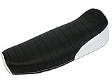  AKF Sitzbezug strukturiert, schwarz/weiß ohne Schriftzug - für Simson S50, S51, S70, KR51/2 Schwalbe, SR4-3 Sperber, SR4-4 Habicht