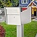 Mail Boss 7122 Ground Mounting Post, 43 x 4 x 4 inches, for Use with Mailbox, Cream White