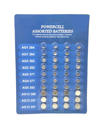 Sweet Online Deal 40-Pack Assorted Mini Power Cells – for Toys, Remotes, Gadgets, and Small Electronics