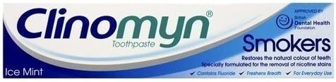 Clinomyn Anti-Stain Flouride Toothpaste for Smokers - by Clinomyn