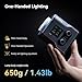Bundle: SmallRig RC 60B COB Video Light with Built-in 3400mAh Battery & Type-C PD Fast Charging and Aluminum Light Stand 110