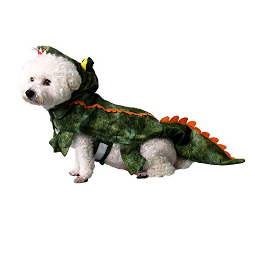Coppthinktu Alligator Dog Costume Halloween Dog Crocodile Costume Hoodie Coats Pets Jumpsuits #TOP6