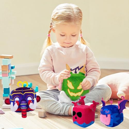 KouRY Blox Fruits Plush, No Code Blox Fruits Plushie Mammoth Blox Fruits Plush Fruits Plush Pillow Christmas Birthday Party Gifts (Mammoth) - Thumbnail 4