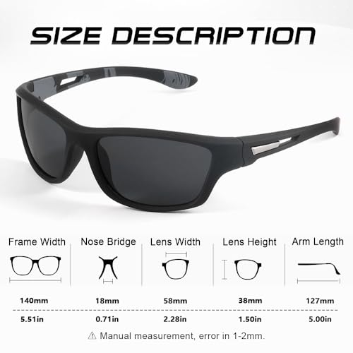 Sunglasses for Mens and Womens,Sun glasses for Cycling Driving Fishing3