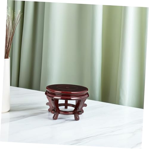 Support à plantes d'intérieur en bois avec base stable charge 35kg pour aquarium