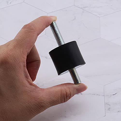 ECSiNG Gummipuffer Stoßdämpfer Gummi Puffer Anti-Vibration, 30x25mm M8 (18mm Gewindelänge), 4 Stück