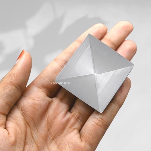 Image of Selenite Pyramid - 1.5 inch Inch Crystal Pyramid for Positive Energy, Vastu, Reiki, Feng Shui and Chakra Healing Energy Balancing