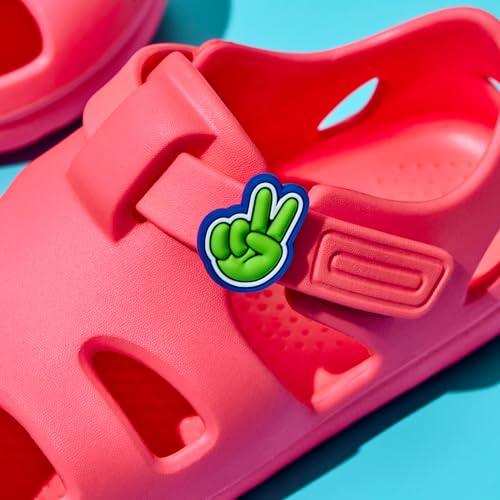 Image of Ten Little Splash Sandal Charms for Kids, 2-Pack Silicone Shoe Charms for Boys and Girls