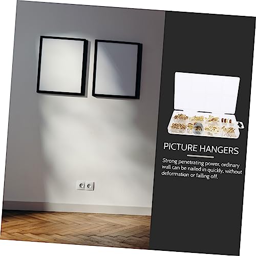 Image of 1set Economic Picture Hanging Kit Wall Hangers Picture Hooks for Photos Frames Hooks Home Decor