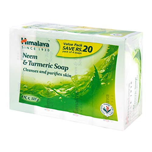 Image of Himalaya Herbals Purifying Neem Face Wash, 200ml & Himalaya Herbals Neem and Turmeric Soap, 125gm (Pack of 4) with Value Pack Save Rs.20