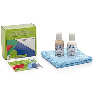 Glass Polish Plastic & Acrylic Polishing Kit by Hand, Restores High Gloss, Repairs Hazy, Fogy & Discolored Plastics - GP31001