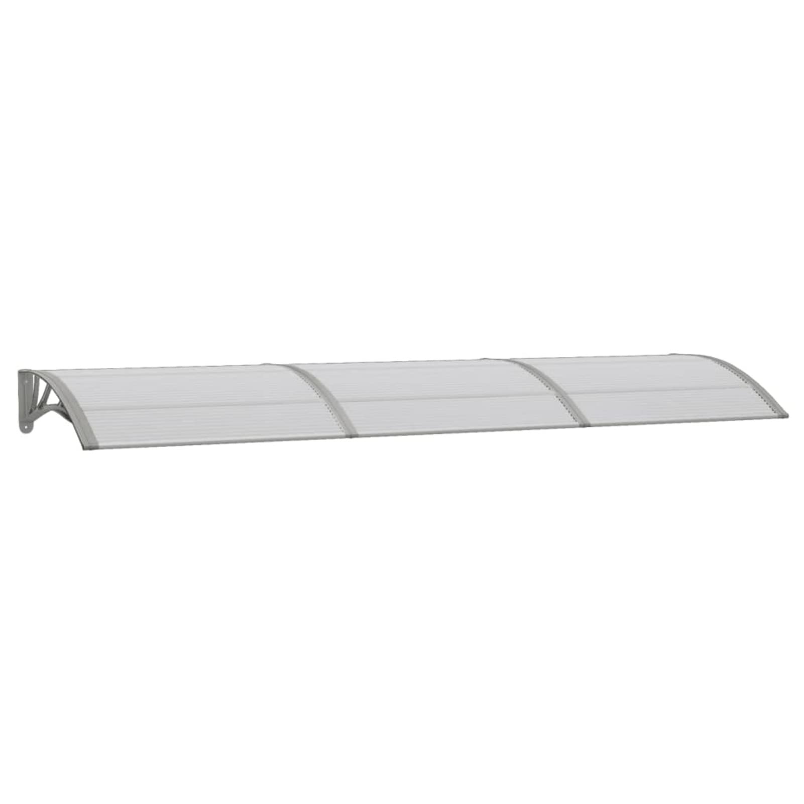 ADWOA Marquesina de Puerta policarbonato Gris 300x80 cm Tejadillo Proteccion Lluvia Ventana