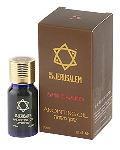 Spikenard Anointing Oil from Israel, Holy Spiritual Oils Bottles from Jerusalem Blessed, Handmade with Natural Ingredients and Blessed for Wedding Ceremony, Religious Use, 0.34 Fl Oz