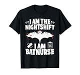 I Am The Nightshift I Am Bat Nurse Halloween Nursing Job T-Shirt
