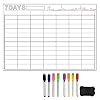 JHD 7 dagen wissen droge grote magnetische witte plank wekelijkse planner & kruidenierslijst organisator voor keuken…