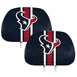 FANMATS 62033 Houston Texans Printed Head Rest Cover Set - 2 Pieces