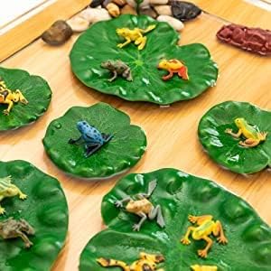 FFWHKON 22PCS Lily Pad and Plastic Frogs Set - Image 4