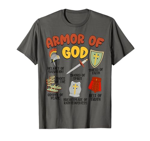 Boy Armor of God Warrior Christian Toddler Jesus Bible Verse T-Shirt