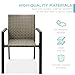 Best Choice Products Set of 2 Stackable Outdoor Wicker Dining Chairs All-Weather Firepit Armchair w/Armrests, Steel Frame for Patio, Deck, Garden, Yard - Taupe