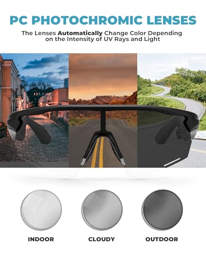 Lunettes de soleil Bluetooth pour cyclisme VTT course et activités outdoor - 4