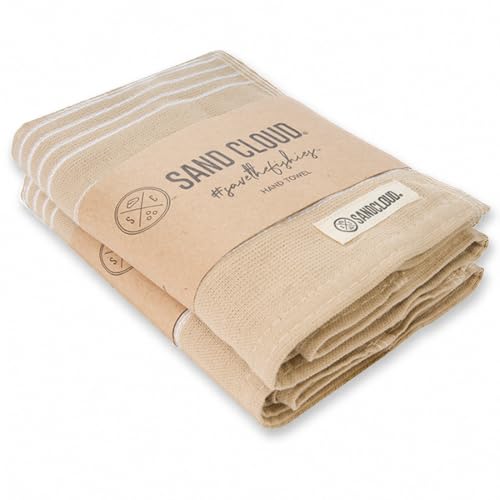 Sand Cloud 2-Ply Turkish Hand Bath Towels for Bathroom - 2 Pack