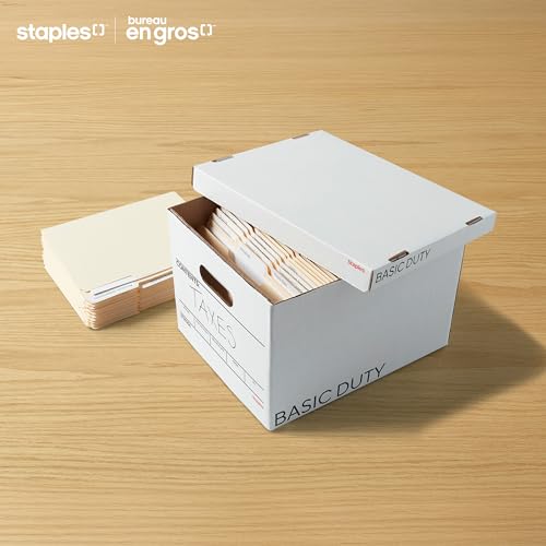 Staples File Folders, 8-1/2 x 14 Legal Size, 1/2 Cut Tabs, Burgundy, 100 Pack by STAPLES - Image 4