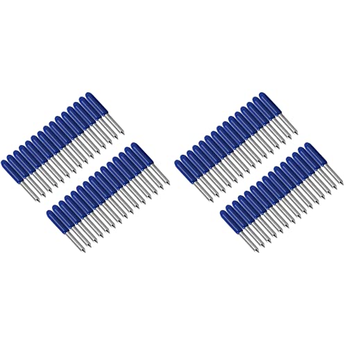 Ehwisbe 60 Piezas 60 Grados para Plotter de Corte Cuchilla de Vinilo Cuchilla de Corte Cuchilla para Máquina Fresadora Herramienta de Talla