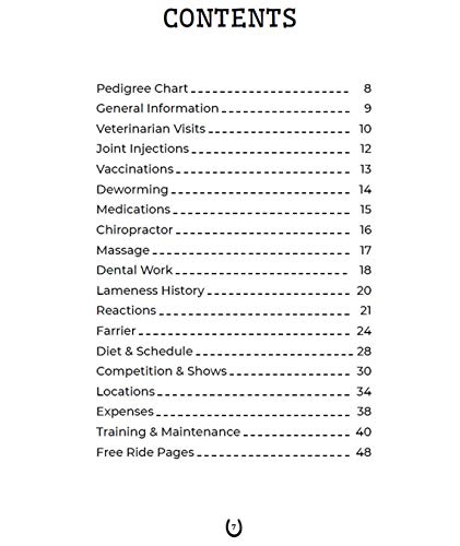 STARKENBURG COMPANY Horse Journal - The Complete Horse Enthusiast Journal to Track Horse Health Care, Riding Goals, Training Maintenance, Diet & Schedule, Competition, and Much More
