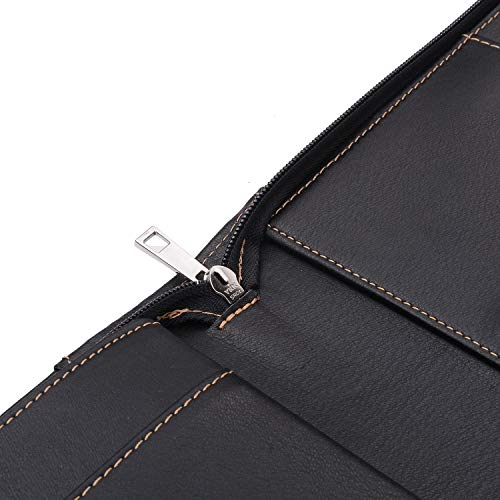 Zipper Leather Portfolio With Removable Tablet Holder, Padfolio Tablet Case With Stand Compatible For Ipad 10.2-Inch #TOP6