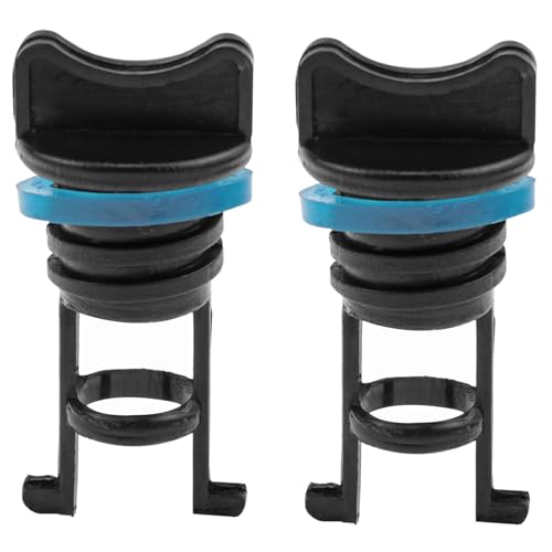Nylon Kayak Drain Plug Universal Marine Bilge Plug Replacement Parts Suitable for Canoes Small Boats Kayaks (Blue) 2PCS