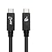IOGEAR Smart USB-C to USB-C [USB-IF Certified] 10Gbps (3.3 Feet/1 Meter) Cable with E-Marker, G2LU3CCM01E