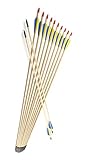 La flecha de madera sólo apta para tiro con arco Longbow, tiro con arco recurvo o otros tiro con arco tradicional. NO apta para tiro con arco compuesto.
