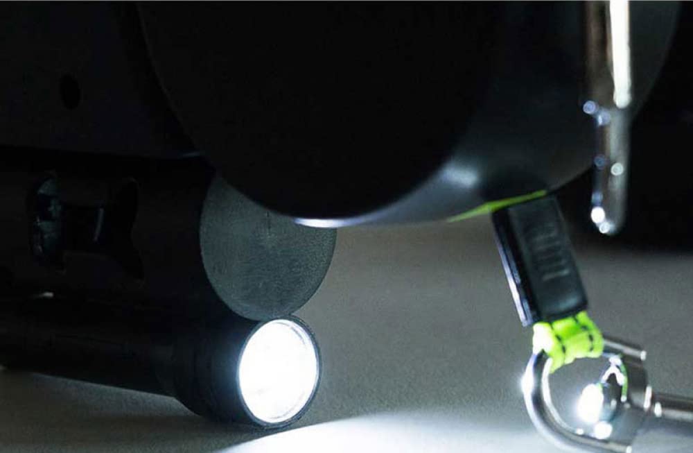 Doppio guinzaglio retrattile per cani - Guinzaglio per animali domestici allungabile a doppia testa per impieghi gravosi da 10 piedi con torcia a LED, borse per cacca, corda elastica riflettente - Sen