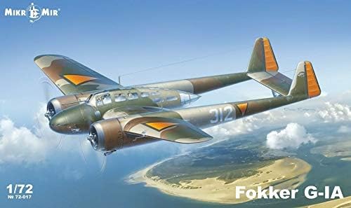 Mikro Mir 72-017 - 172 - Fokker G.1A Scale Plastic Maqueta kit Aeronave