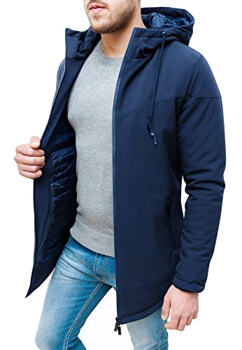 Veste en duvet homme Evoga trench parka d'hiver finitions premium