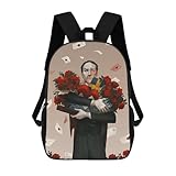 IZIWDORW Das Phantom der Oper Rucksack für Studenten, leichte und stilvolle Umhängetasche,...