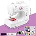 Nähmaschine Anfänger mit 12 Stichmustern Nähzubehör-Set, und zwei Geschwindigkeitsstufen, Fußpedalsteuerung, Ideal für Kleidungsstücke, Heimtextilien und DIY-Bastelarbeiten