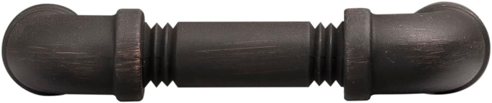 Hickory Hardware 10 Pack Solid Core Kitchen Cabinet Pulls, Luxury Cabinet Handles, Hardware for Doors & Dresser Drawers, 3 Inch Hole Center, Vintage Bronze, Pipeline Collection