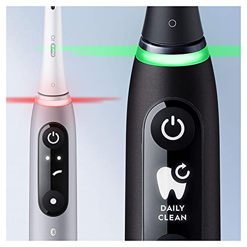 Oral-B Spazzolino Elettrico Ricaricabile iO6 Nero Con Custodia Da Viaggio, 1 Spazzolino + 1 Dentifricio Gengive & Smalto Repair, Classico-Menta 75ml - 8