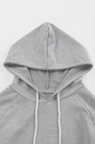 Fixmatti Sweatsuit Pullover Hoodie Top Sweatpants 2 Piece Matching Set Women Clothing S #TOP4