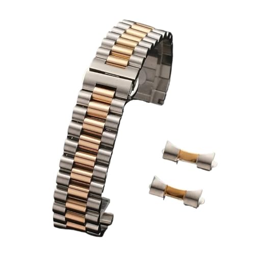 Bande en acier inoxydable pour montre 10mm à 22mm bout incurvé et plat