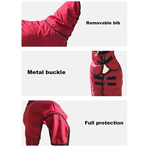 Couverture d'hiver pour chevaux résistante avec tissu 600D imperméable